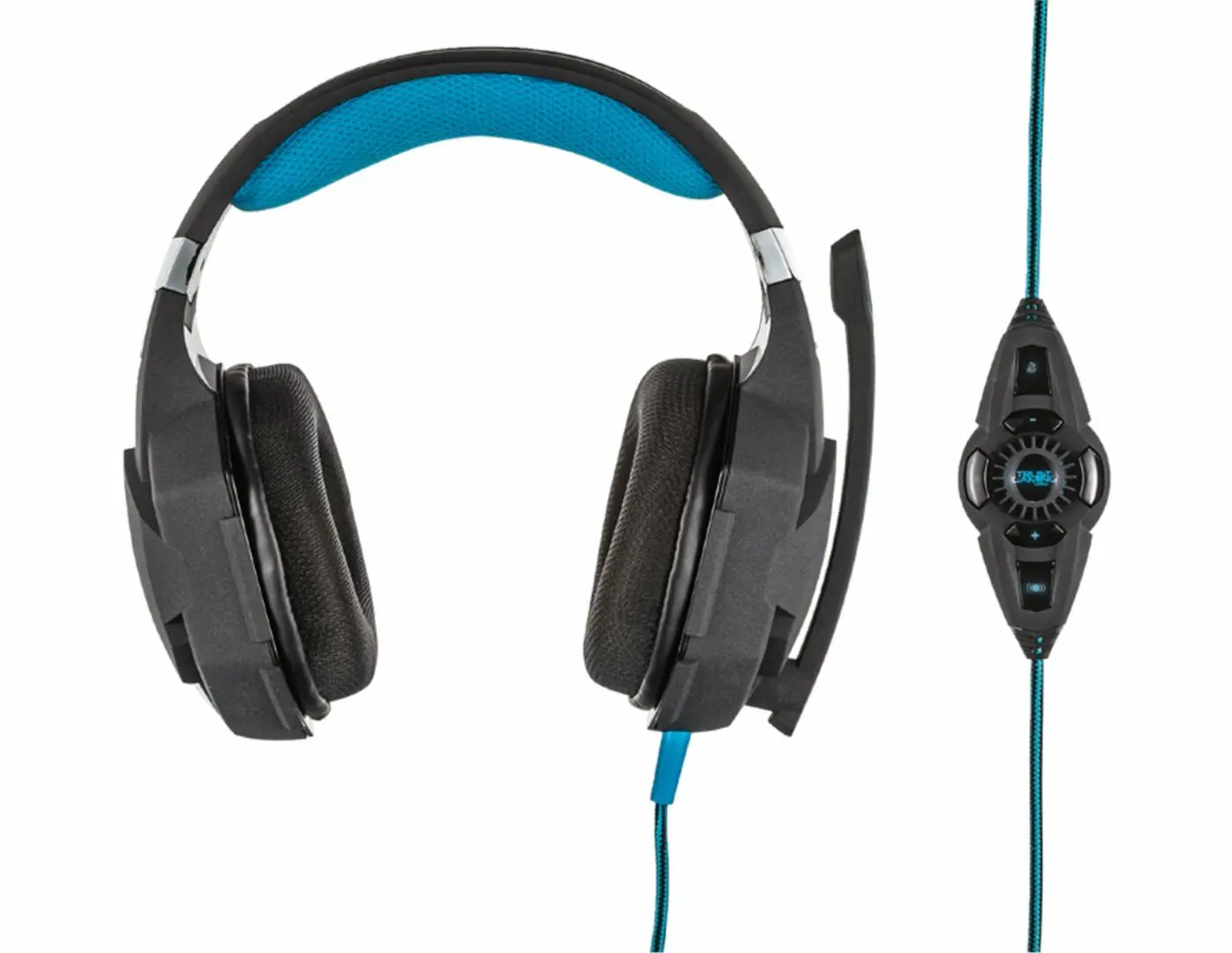 фото Навушники з мікрофоном Trust GXT 363 Black/Blue (20407)