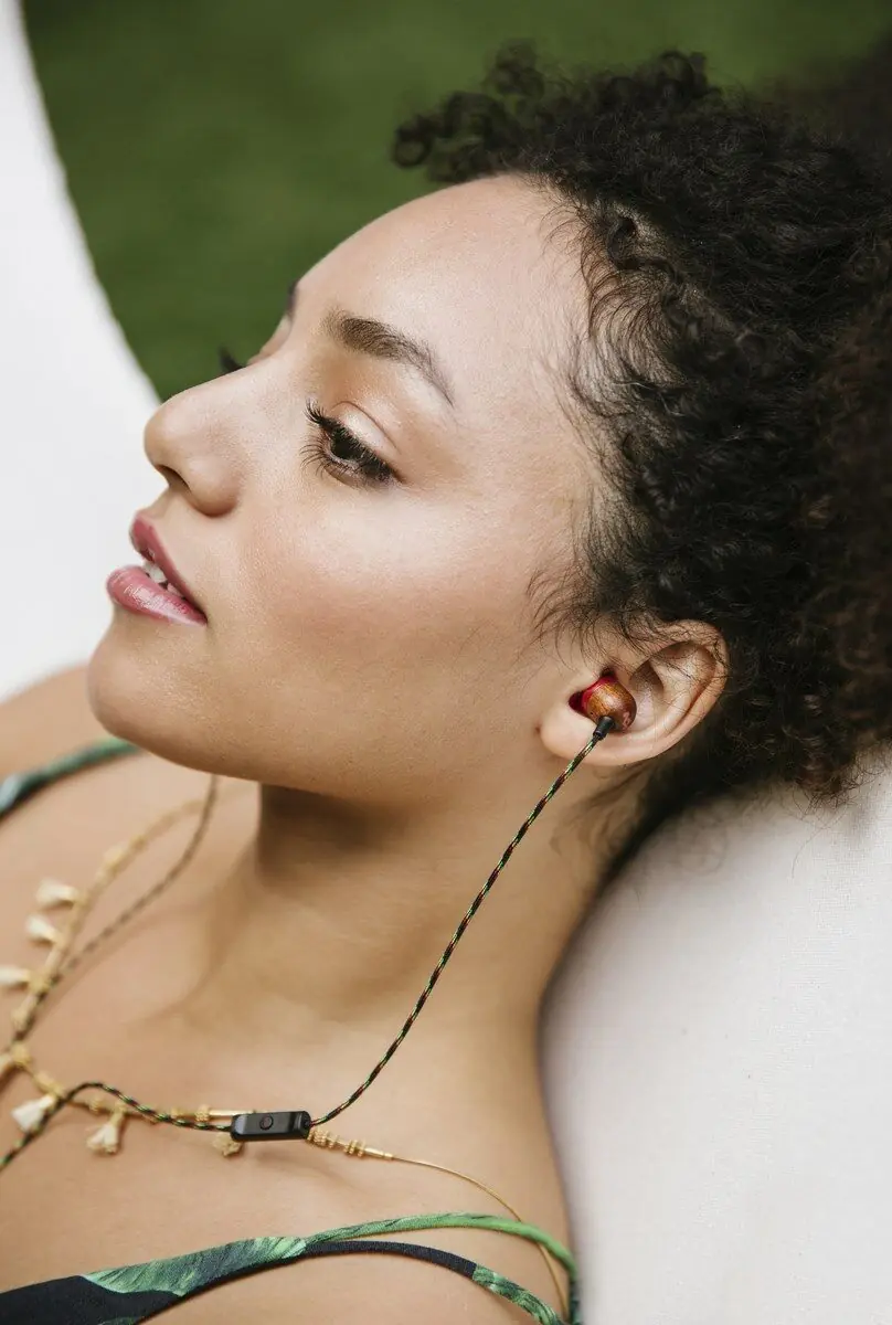 фото Навушники з мікрофоном Marley Smile Jamaica Rasta