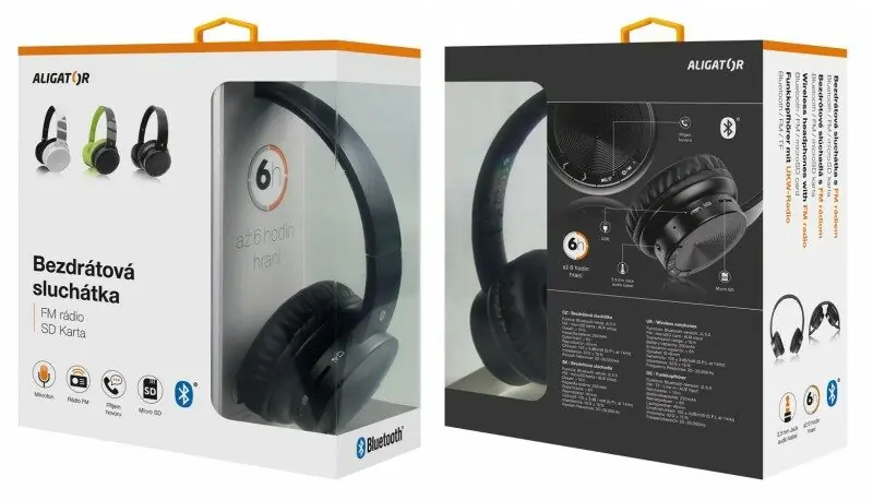 фото Навушники з мікрофоном Aligator AH02 Black