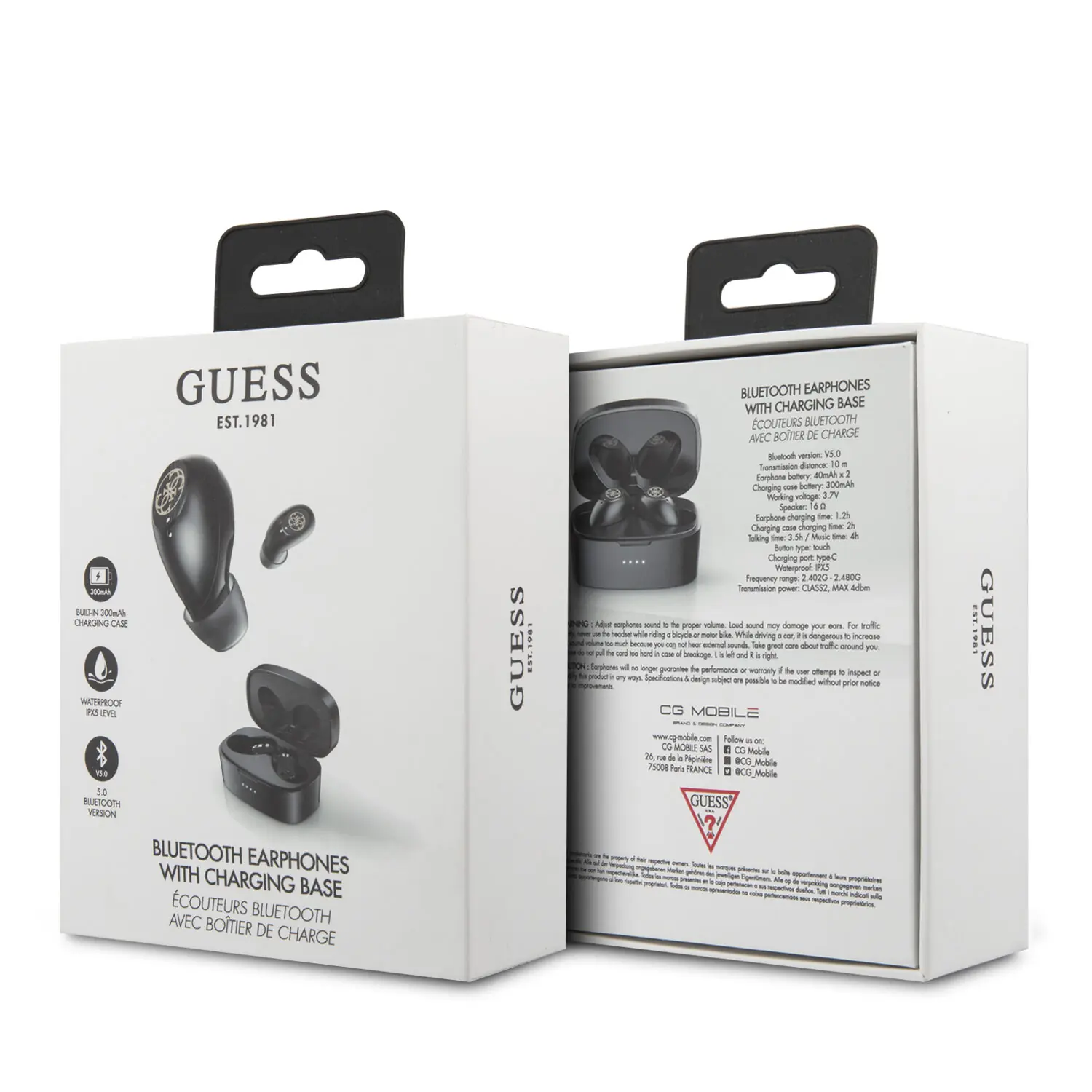 фото Навушники TWS Guess 5.0 4H Black