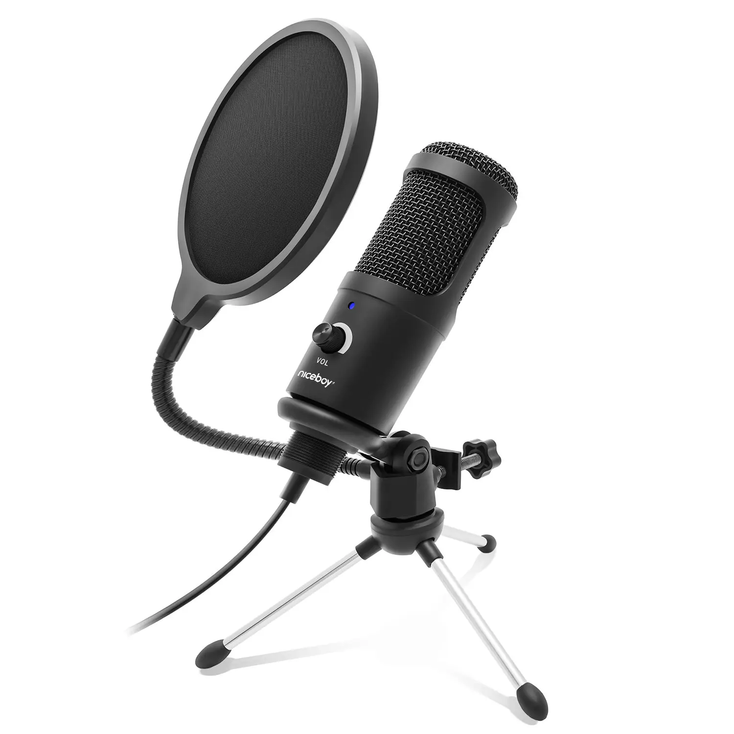 фото Мікрофон для ПК / для стрімінгу, підкастів Niceboy Voice Black