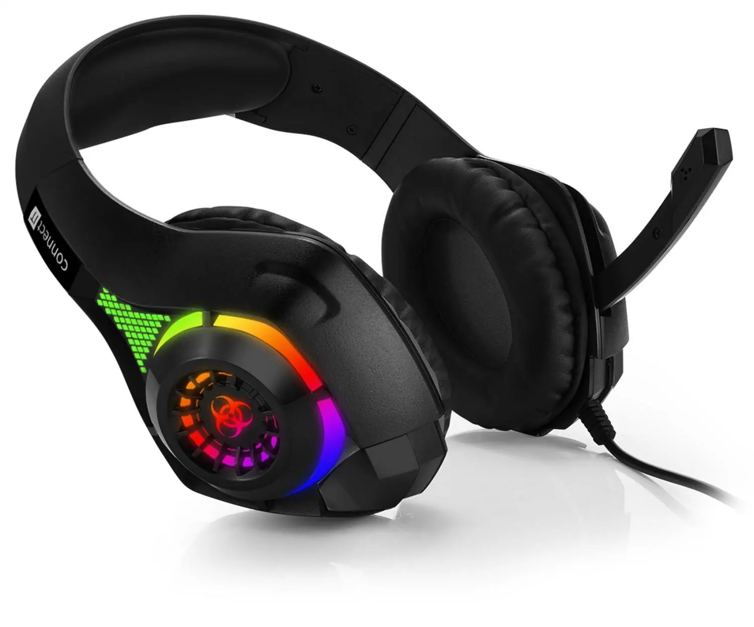 фото Навушники з мікрофоном Connect IT Biohazard RGB Black (CHP-4511-BK)