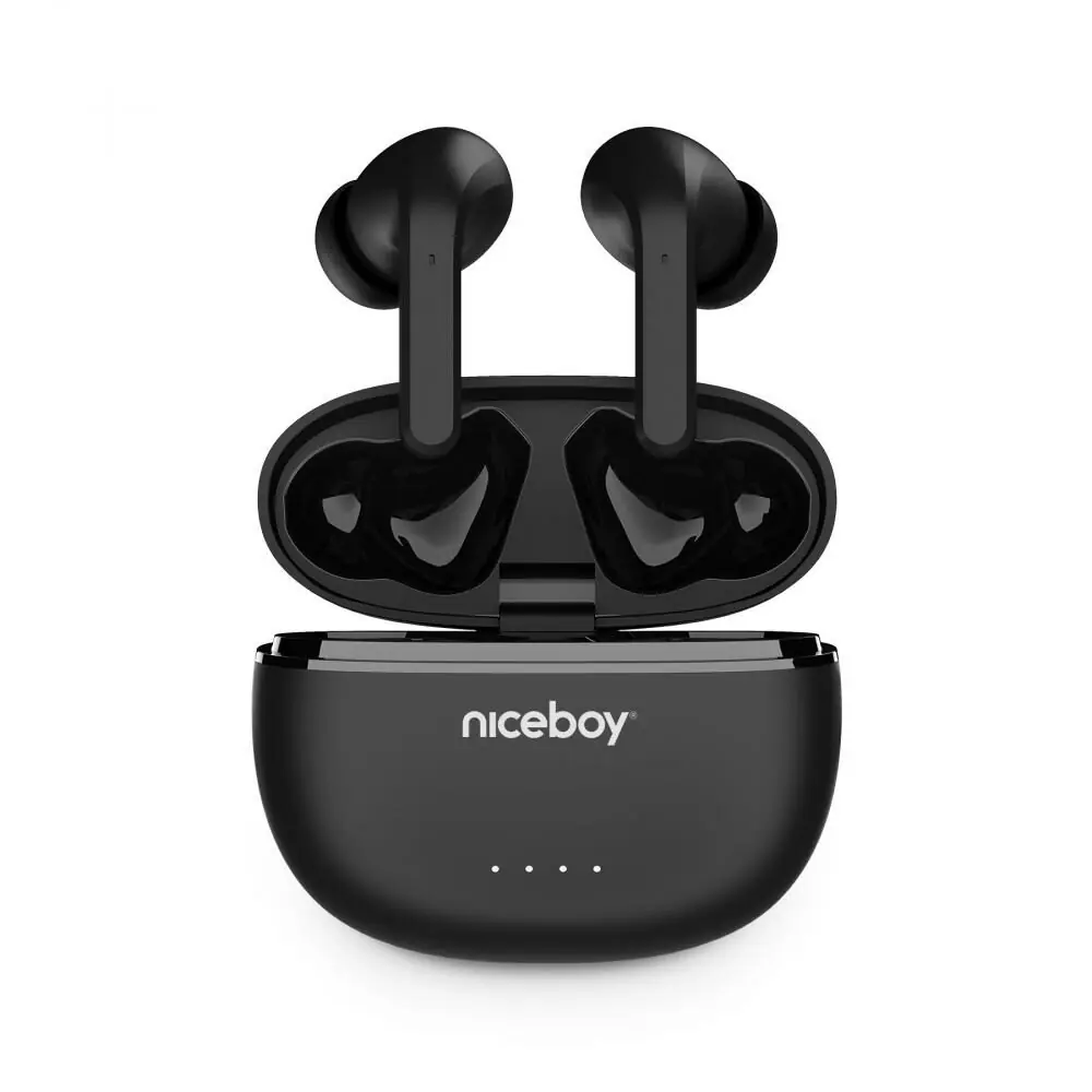 фото Навушники TWS Niceboy Hive Pins 3 ANC Black