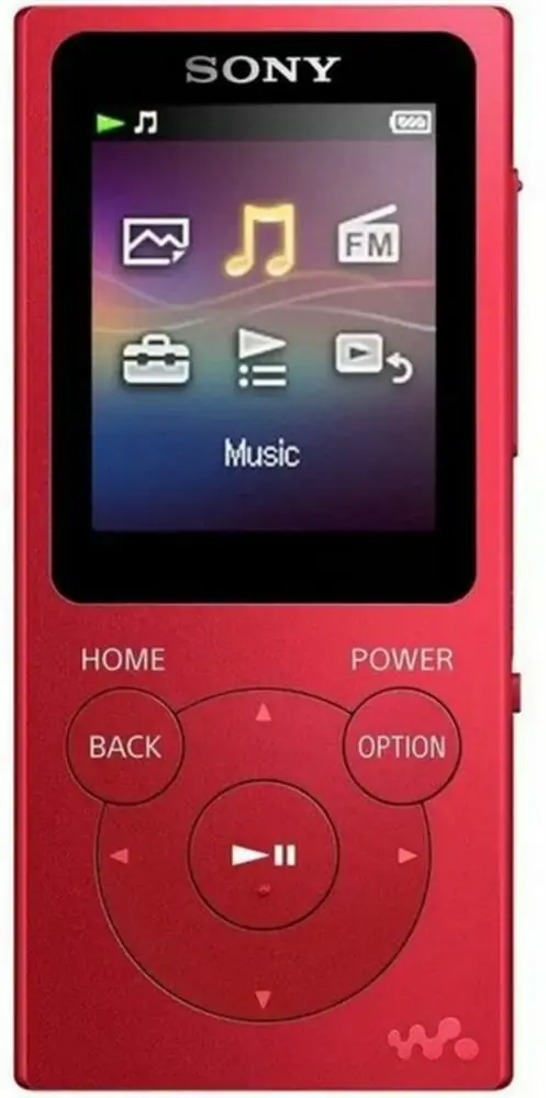 фото Компактний MP3 плеєр Sony NW-E394L Red