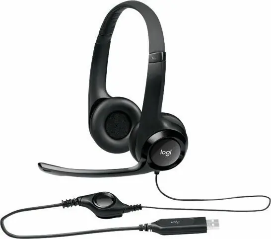 фото Навушники з мікрофоном Logitech H390 Black (981-000014) 3