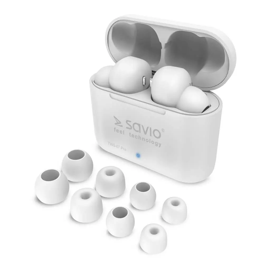 фото Навушники TWS Savio TWS-07 White