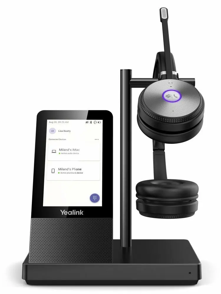 фото Навушники з мікрофоном Yealink WH66 Black (10001292)