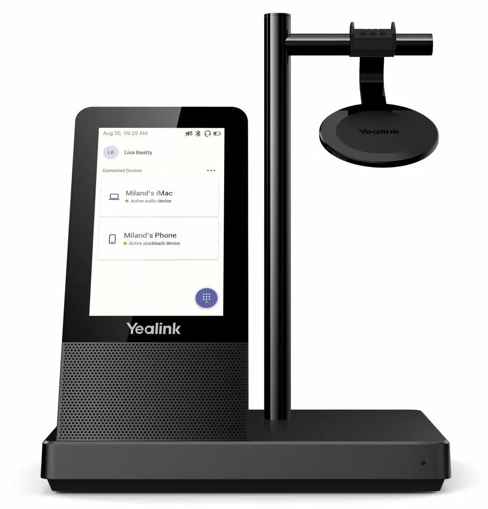фото Навушники з мікрофоном Yealink WH66 Black (10001292)