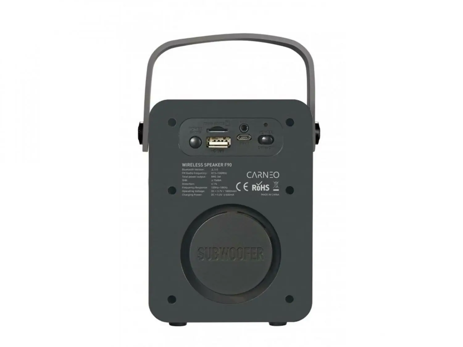 фото Радіоприймач Carneo F90 Black