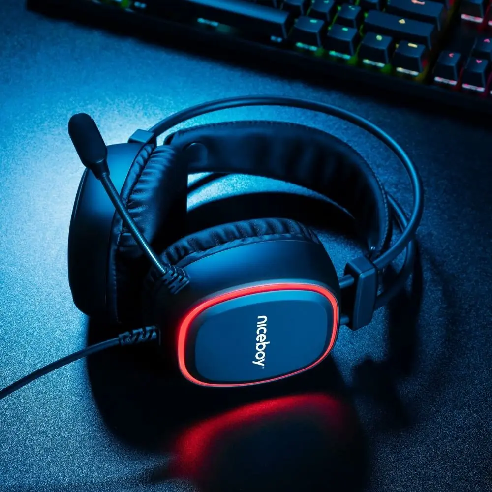 фото Навушники з мікрофоном Niceboy Cubix X330 Black