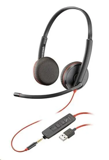 фото Спеціалізована гарнітура Poly Blackwire 3225 (80S11A6) 1