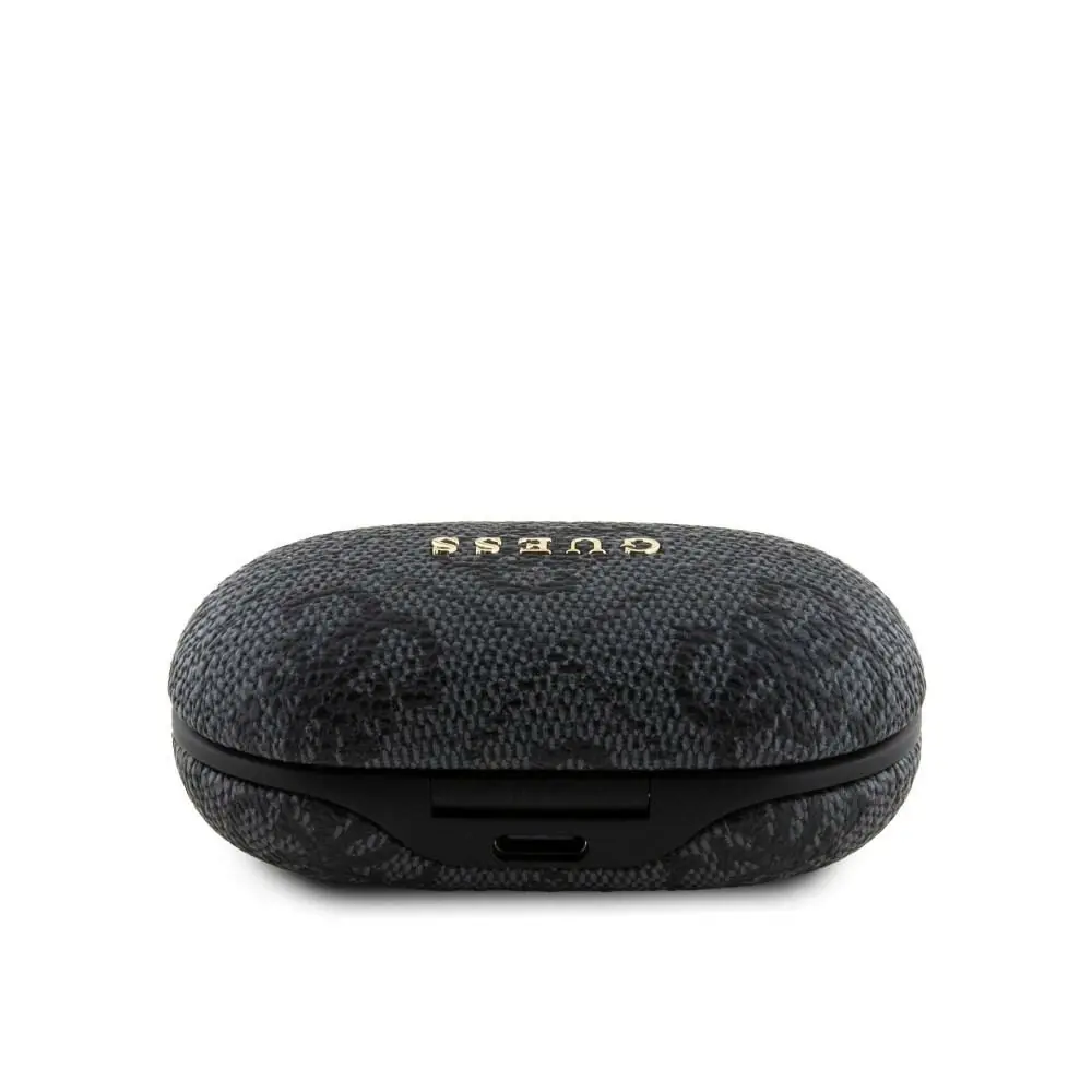 фото Навушники TWS Guess True Wireless 4G PU Logo Black