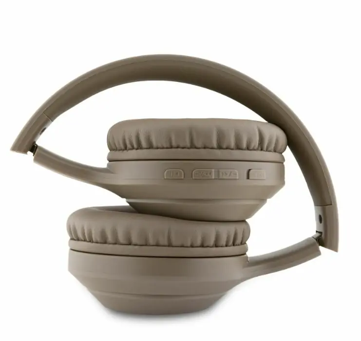 фото Навушники з мікрофоном Guess Classic Silver Logo Brown