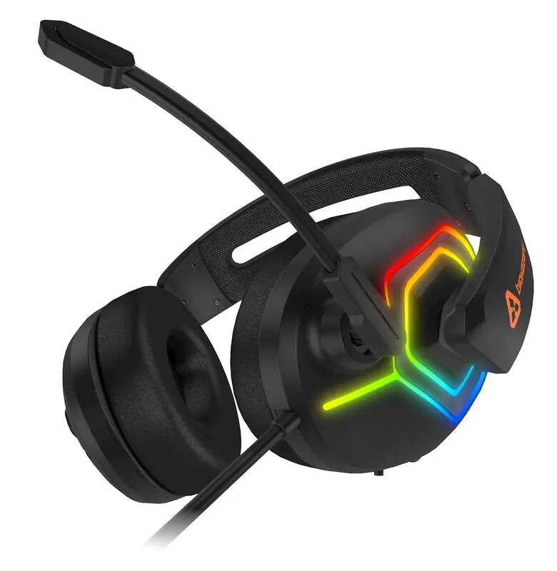 фото Навушники з мікрофоном Connect IT Biohazard Rainbow RGB Black (CHP-4600-BK)