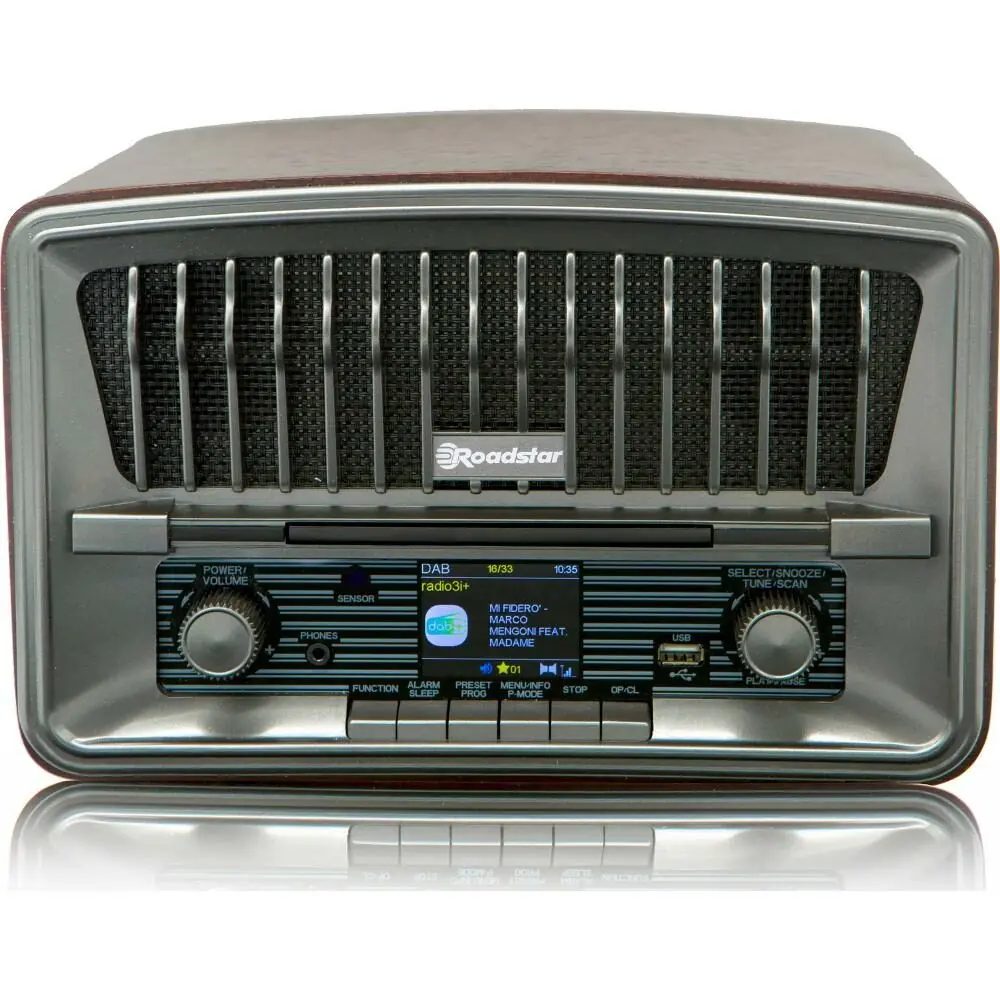 фото Радіоприймач Roadstar HRA-270CD+BT Brown