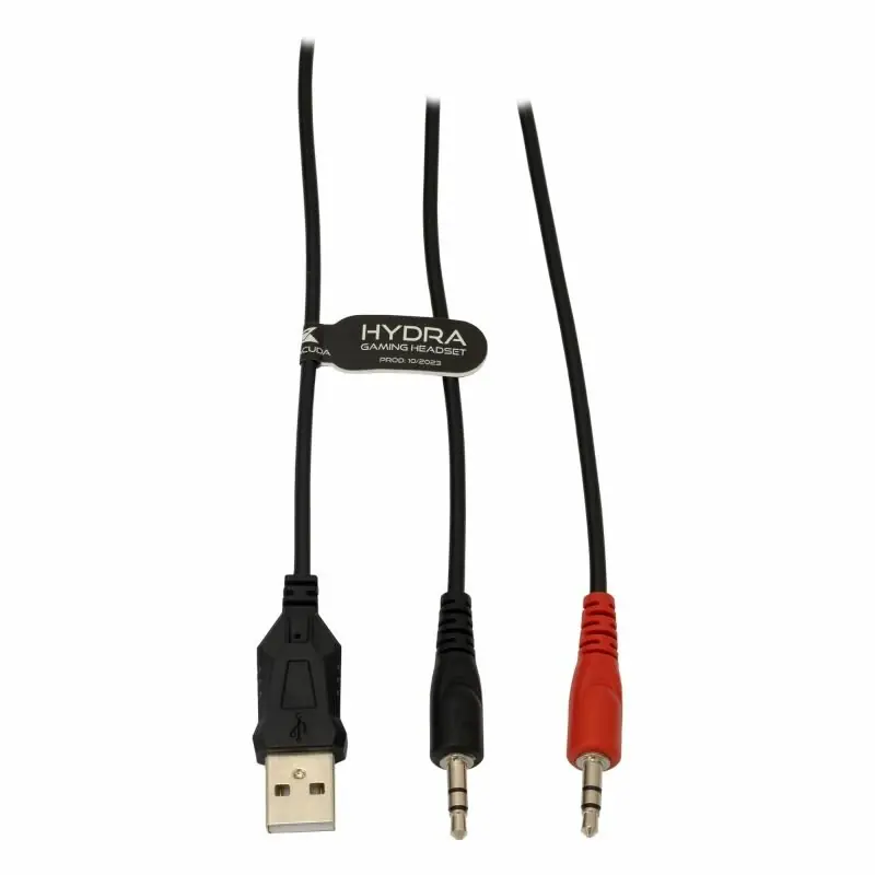 фото Навушники з мікрофоном Baracuda Hydra Black