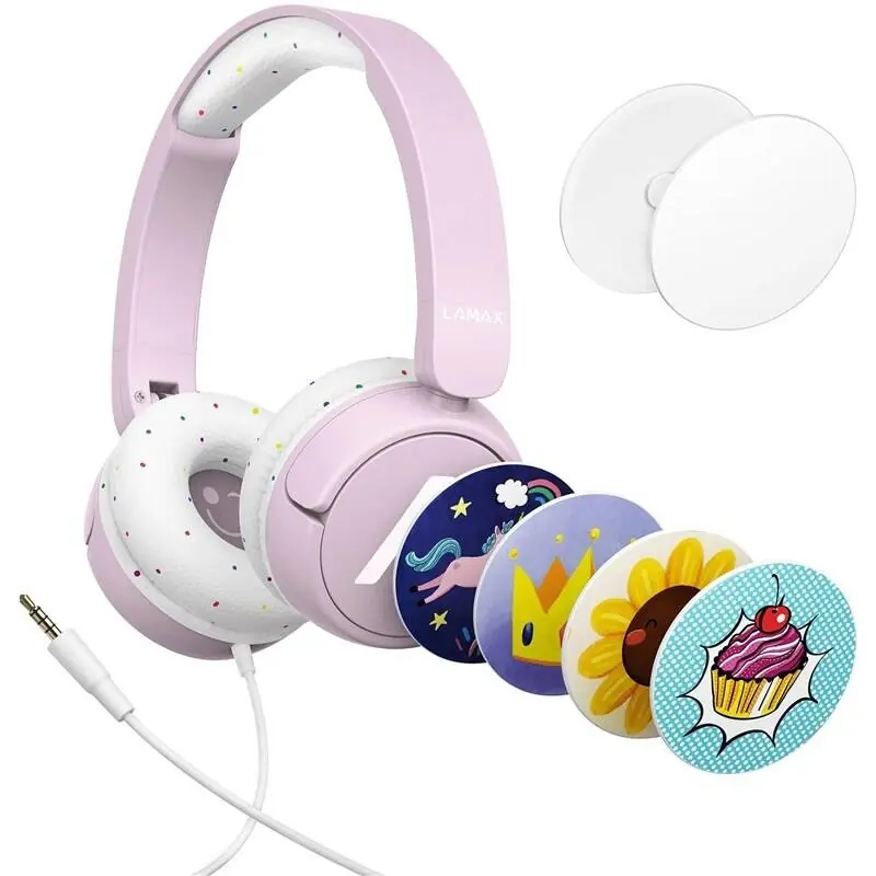фото Наушники с микрофоном Lamax SoundKid1 Pink 1
