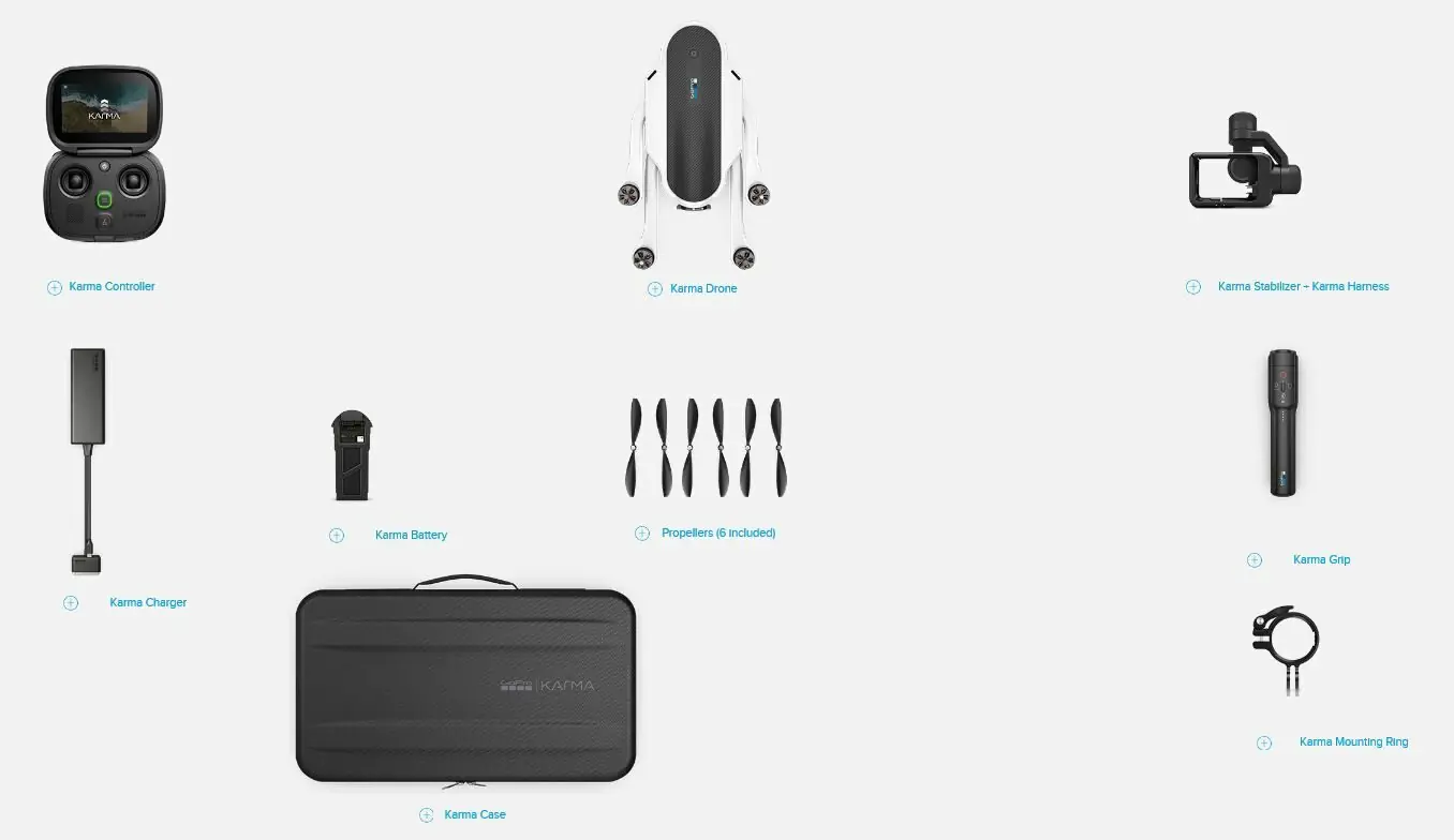 Karma Light(HERO5 Black Harness 付) Karma Drone pro GoPro HERO série (kompatibilní s HERO5 Black, HER