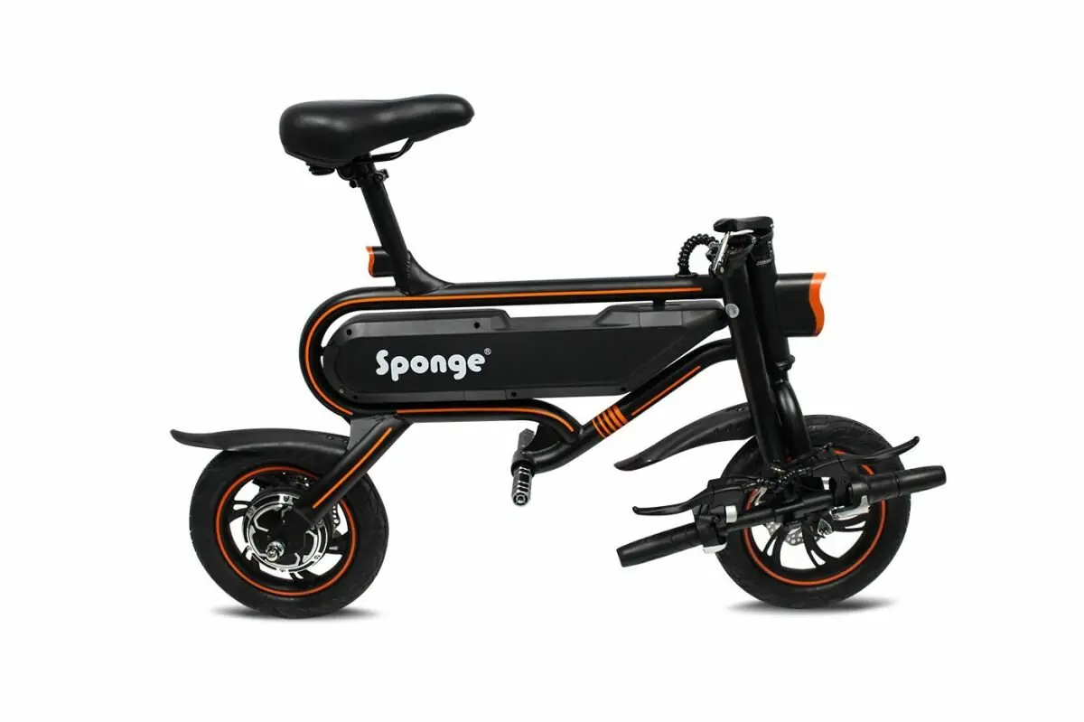 Sponge Ebike City černá Elektroskútr Rychlost: 25 km-h Max