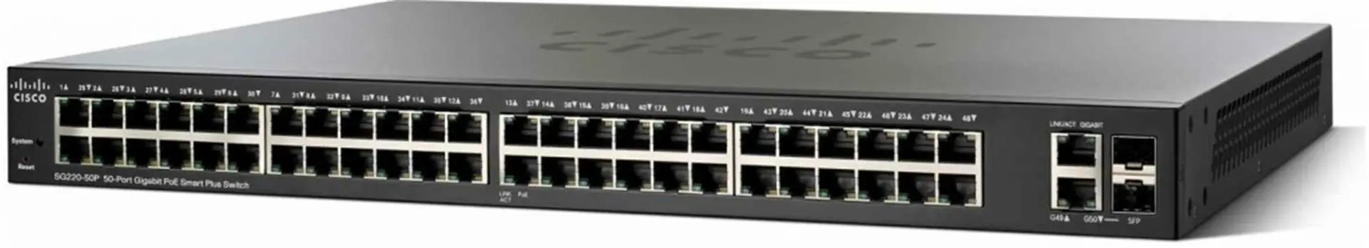 фото Комутатор керований Cisco SG220-50P-K9