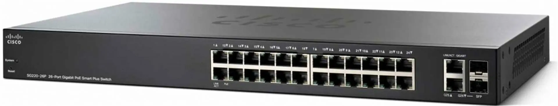 фото Комутатор керований Cisco SG220-26P-K9