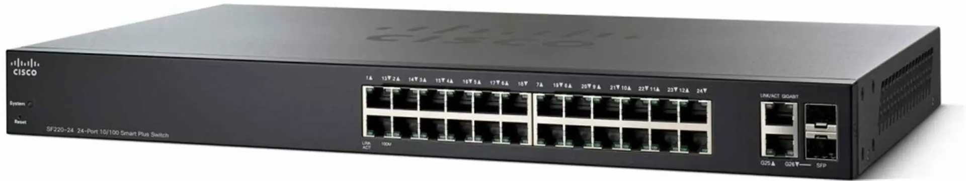 фото Комутатор керований Cisco SF220-24-K9