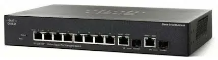 фото Комутатор керований 3 рівня Cisco SG350-10P-K9-EU