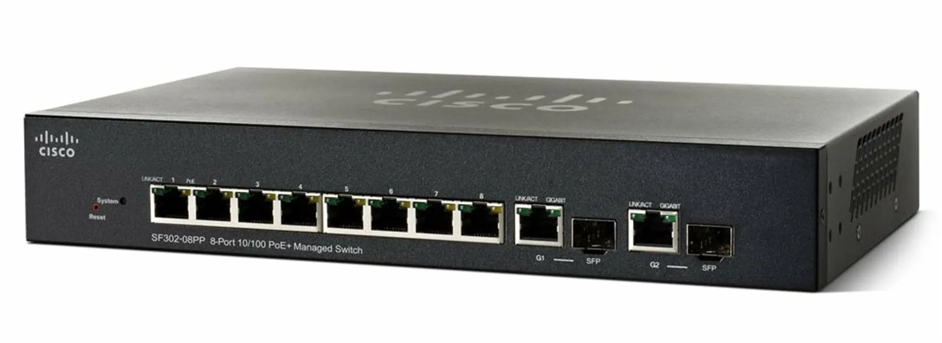 фото Комутатор керований 3 рівня Cisco SF350-08-K9