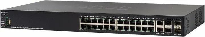 фото Комутатор керований 3 рівня Cisco SF550X-24P-K9-EU