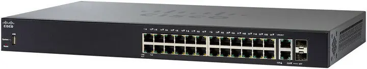 фото Комутатор керований 3 рівня Cisco SF250-24P-K9