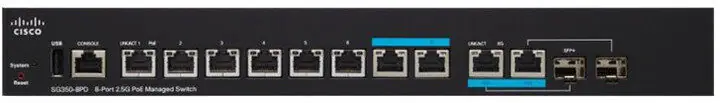 фото Комутатор керований рівня 3 Cisco SG350-8PD-K9