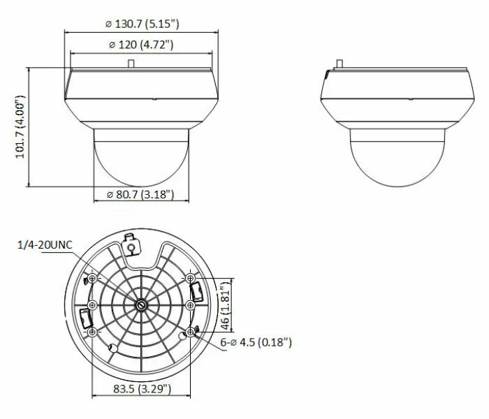 фото IP-камера відеоспостереження HiLook PTZ-N2204I-DE3 (F)