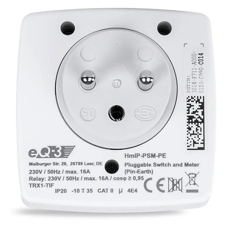 фото Розумна розетка Homematic HMIP-PSM-PE