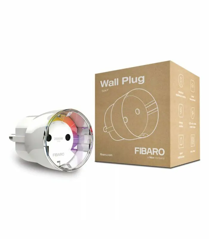 фото Розумна розетка Fibaro Type F White (FGWPF-102 ZW5)