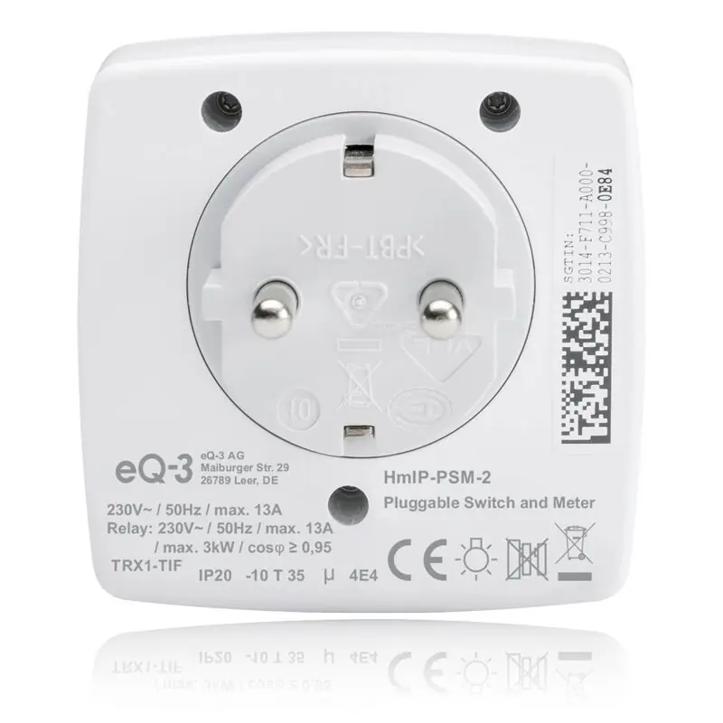 фото Розумна розетка Homematic HMIP-PSM-2