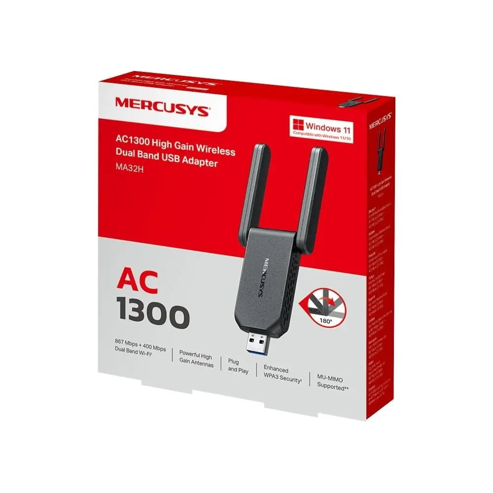 фото Wi-Fi адаптер Mercusys MA32H 1