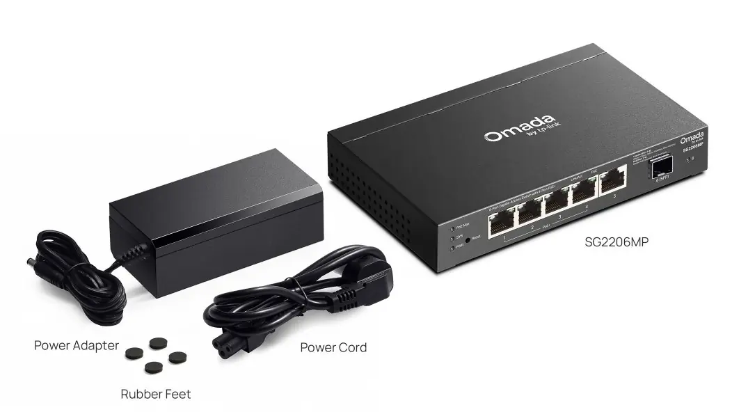 фото Коммутатор управляемый 2 уровня TP-Link SG2206MP 3