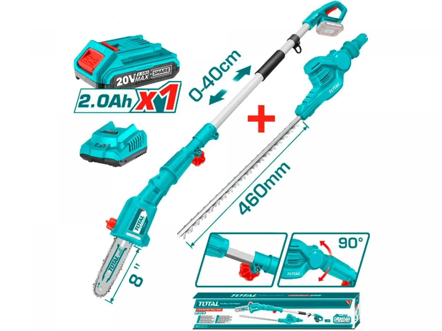 фото Висоторіз акумуляторний Total TPTS201681