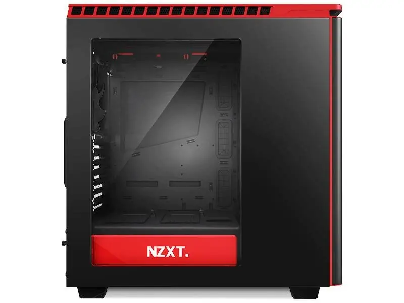 NZXT case H440 Midi Tower, window / bez zdroje / černo-červená