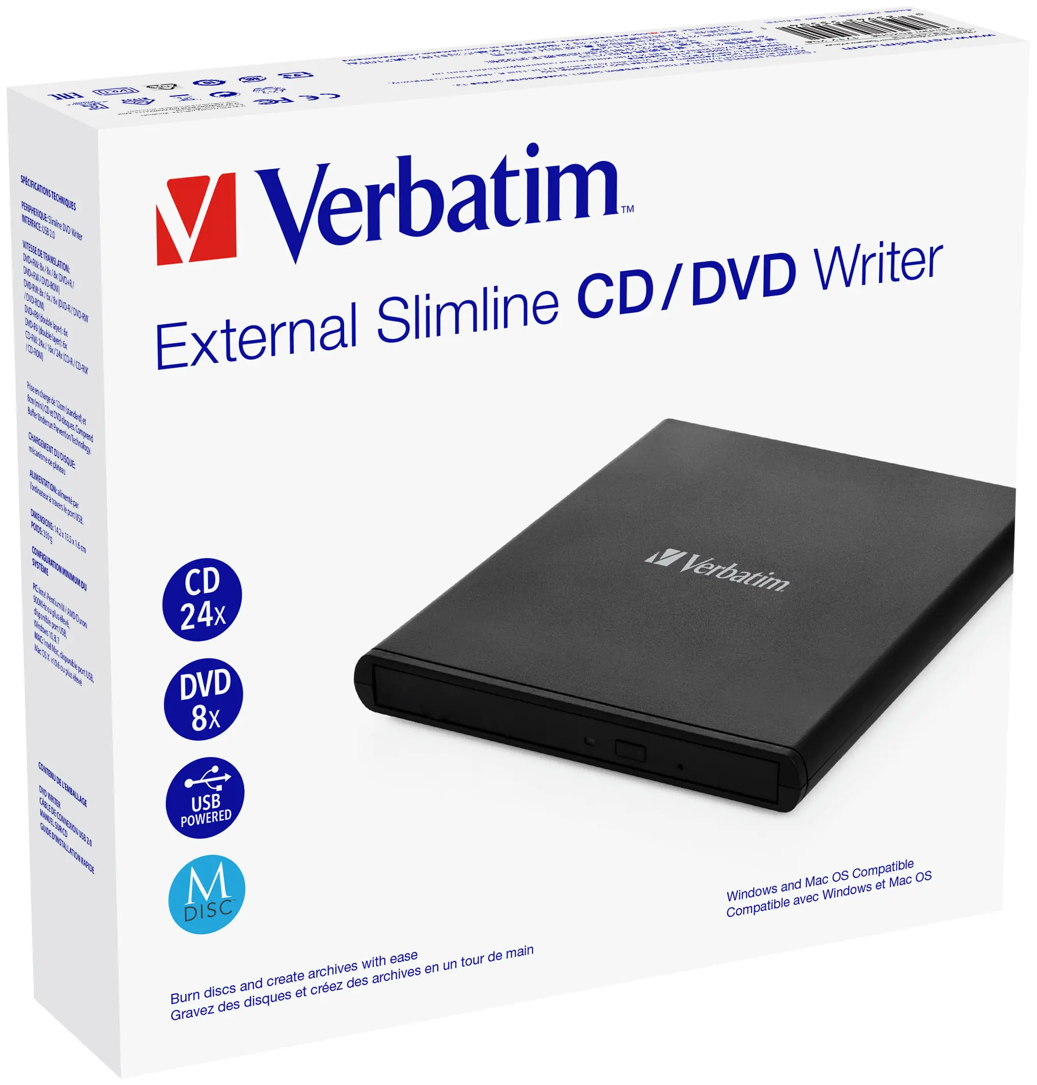 фото Дисковод DVD-RW Verbatim Mobile DVD ReWriter (53504)