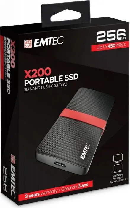 фото SSD накопичувач Emtec X200 256 GB (ECSSD256GX200) 1