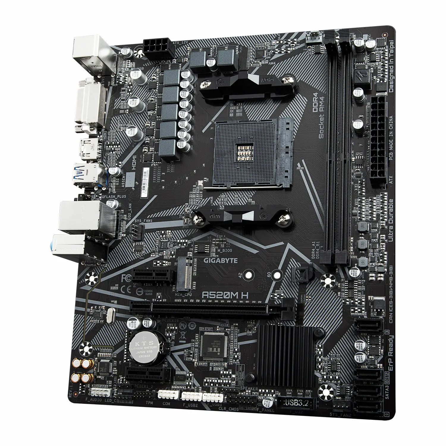 фото Материнская плата Gigabyte A520M H 2