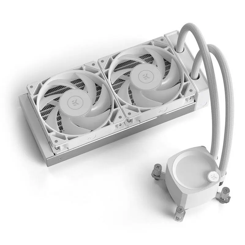 фото Водяне охолодження EKWB EK-Nucleus AIO CR240 Lux D-RGB White (3831109897843)