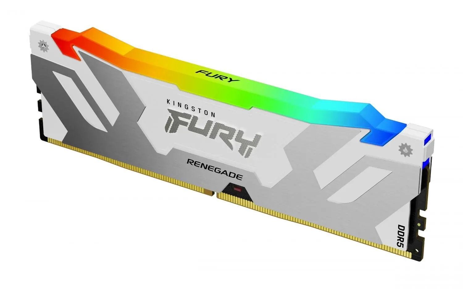 фото Память для настольных компьютеров Kingston Fury 32 GB DDR5 6400 MHz Renegade Silver/White RGB (KF564C32RWA-32) 3