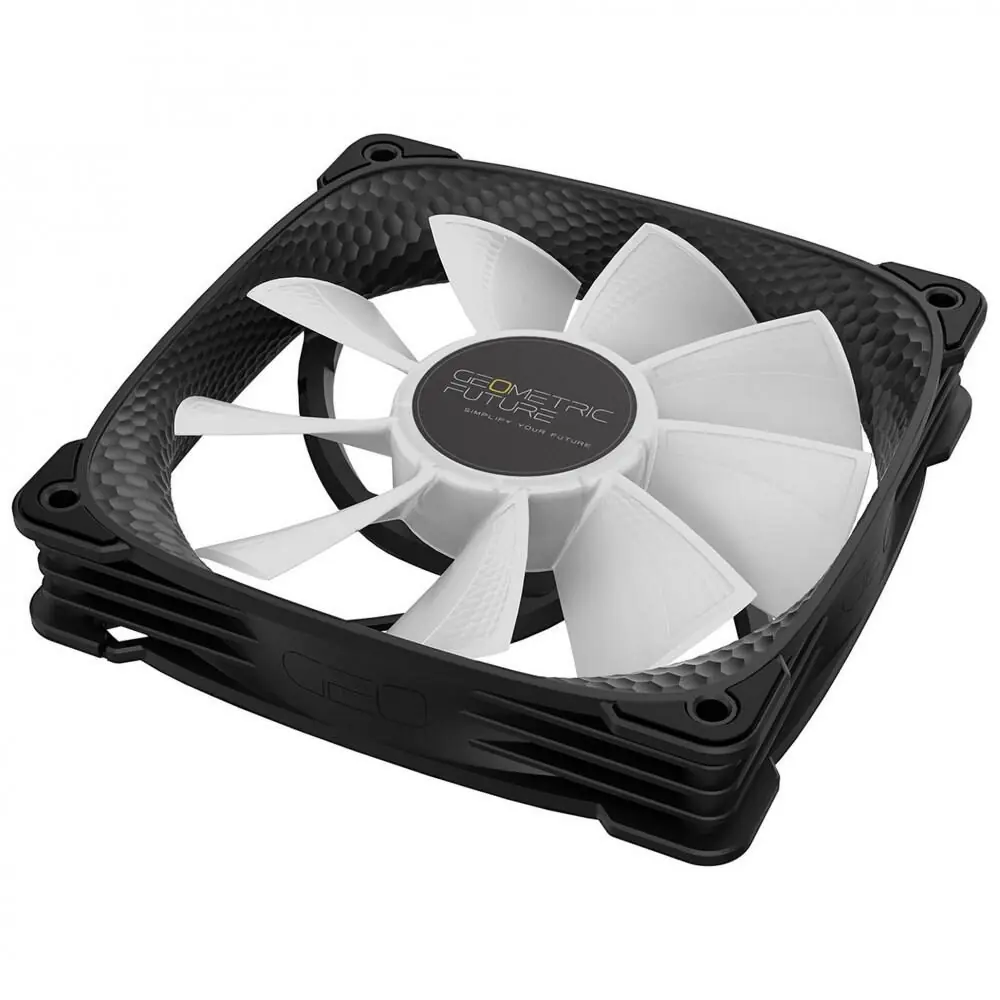 фото Вентилятор Geometric Future Squama 2505B RGB 3-Pack Black (GEO-S2505B-3)