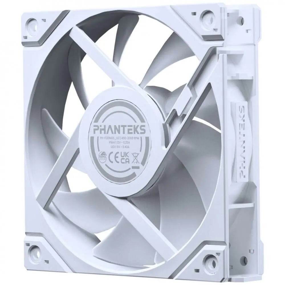 фото Вентилятор Phanteks M25G2-120 D-RGB Reverse White Fan Single (PH-F120M25R_G2_DWT01)
