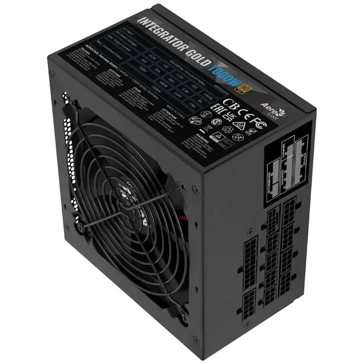 фото Блок живлення AeroCool Integrator Gold 1000W Black (ACPG-IMK0FEC.31)