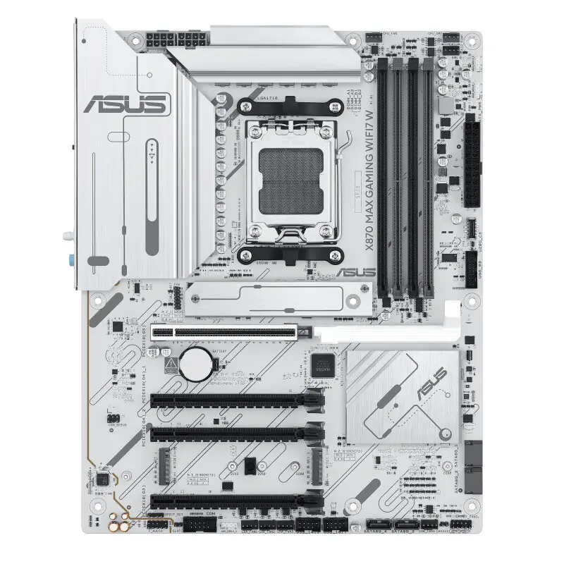 фото Материнська плата Asus X870 Max Gaming WIFI7 W White