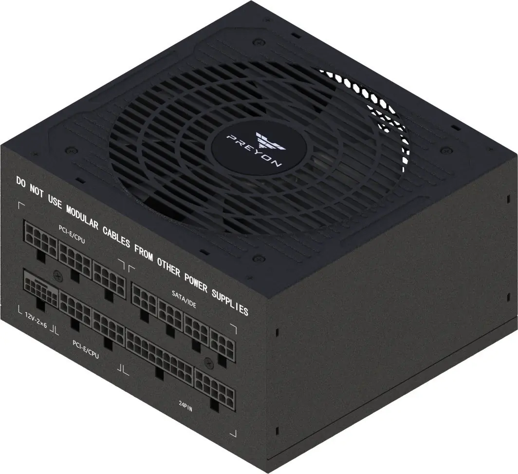 фото Блок живлення Preyon Eagle Power Gold 850W Black (PEPG850W)