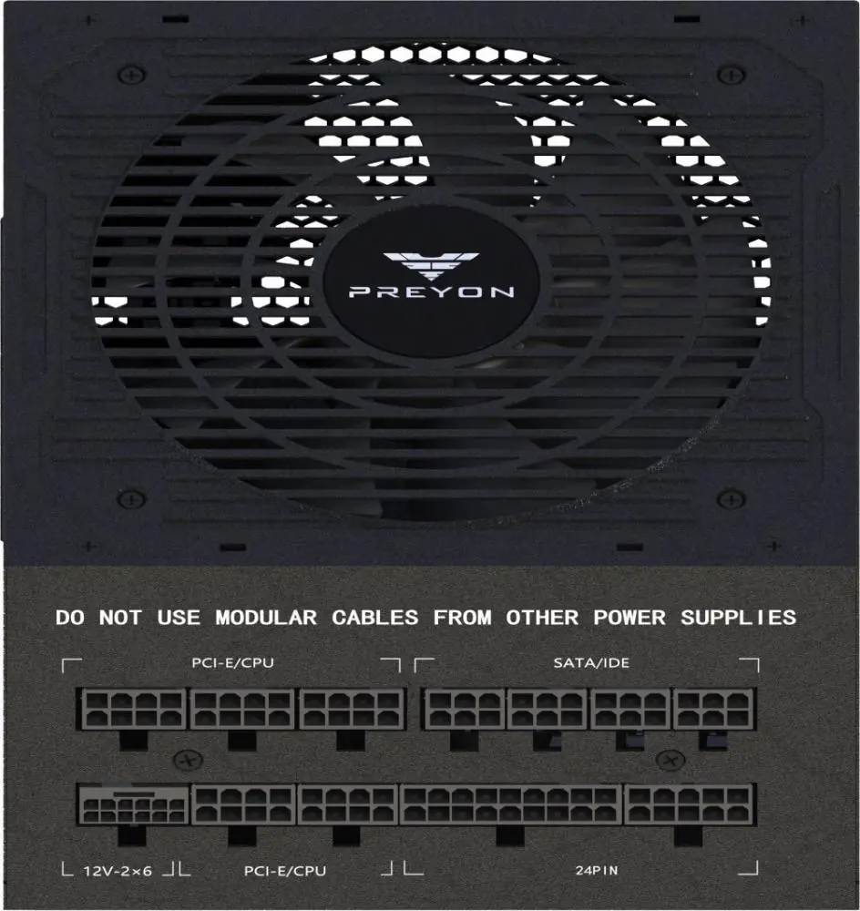 фото Блок живлення Preyon Eagle Power Gold 850W Black (PEPG850W)